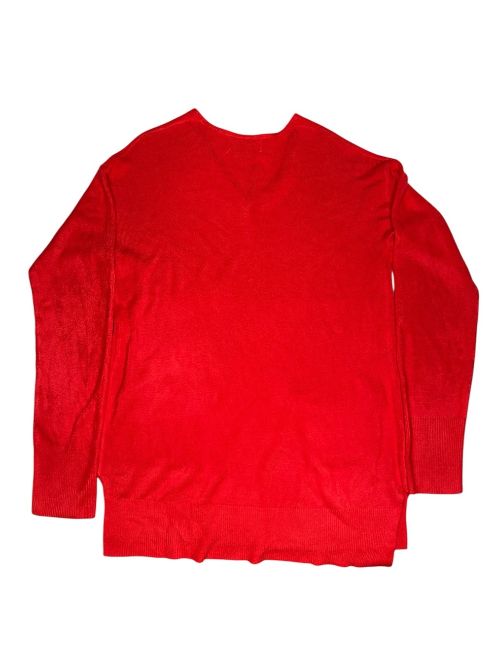 KNIT by Hampshire Studio Red V-Neck Sweater - Picture 6 of 6